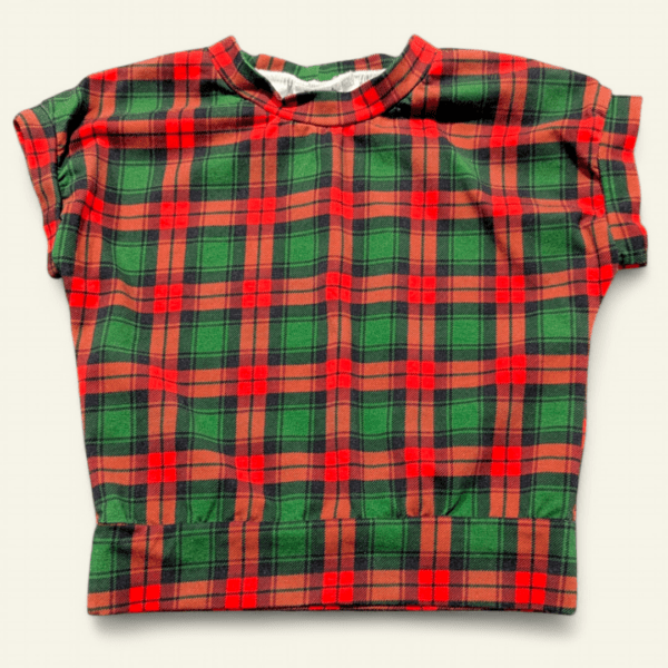 Christmas Plaid Shirt Size 4