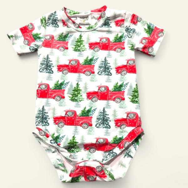 Christmas Trucks Bodysuit