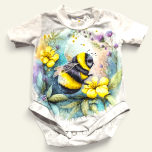 Bee Panel Bodysuit Newborn/0000