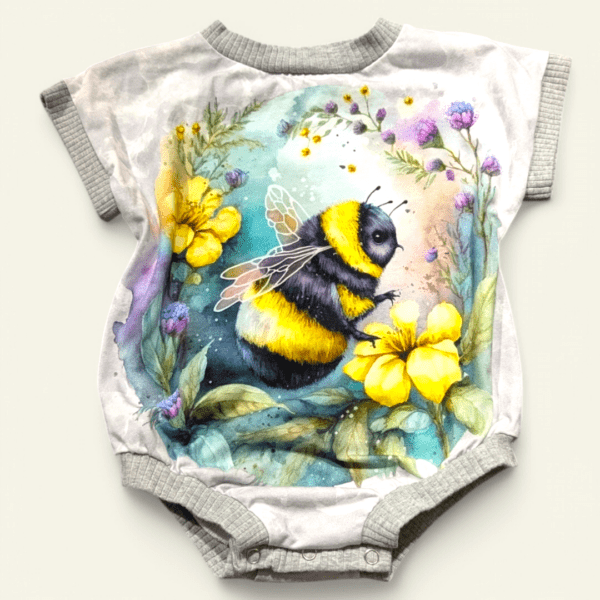 Bee Panel Bubble Bodysuit 12m/0